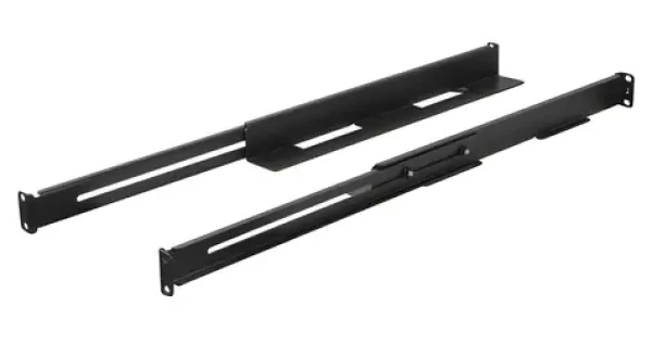 Lanberg Sada výsuvných lišt do racku černá / Montážní lišty / 19" / 397-680 mm / nosnost 90 kg / 1U (AK-1901-B)