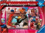 RAVENSBURGER Kouzelná Beruška a Černý Kocour 3x49 dílků