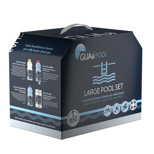Sada bezchlórové chemie pro velké bazény
