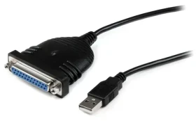 StarTech USB na DB-25 černá / Adaptér / paralelní port / 1,9 m (ICUSB1284D25)