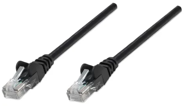 Intellinet černá / Patch kabel / Cat6 U/UTP / 5 m / RJ45-RJ45 (343350)