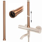 REA - Prodloužení pro vanovou/sprchovou soupravu BRUSH COPPER 50cm REA-K5489