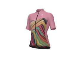 Alé PR-E Rainbow dámský cyklistický dres krátký rukáv Pink vel. S