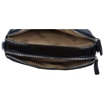 Pevná malá dámská koženková crossbody Rompo, tmavě modrá