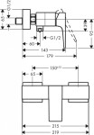 HANSGROHE - Metropol Sprchová baterie, chrom 32560000