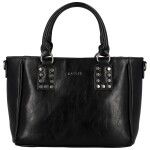 Trendy dámská koženková kabelka do ruky Liliane, černá