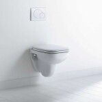 DURAVIT - D-Code Závěsné WC, s HygieneGlaze, alpská bílá 22110920002