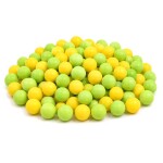 Cukrové perly SweetArt žluté a světle zelené 7 mm (40 g)
