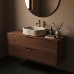 REA - Umyvadlo na desku Nicoletta Beige REA-U7346