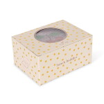 Konges Sløjd Svačinový box Cherry Glitter, růžová barva, plast