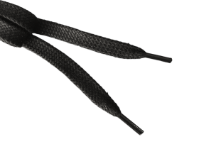Tkaničky Collonil bavlněné, černé, ploché 120 cm