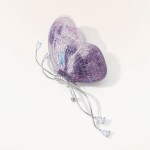 Luxusní brož ve tvaru fialového motýla Jeanne, Fialová