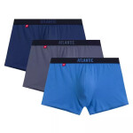 Pánské boxerky 3 pack 011 blue - Atlantic vícebarevná XL