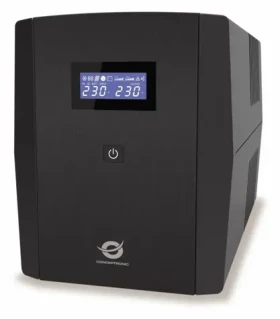Conceptronic UPS 1500VA/900W černá / UPS / Line-interaktivní / 2x Schuko / 3x IEC / USB / RJ-45 (ZEUS08EM)