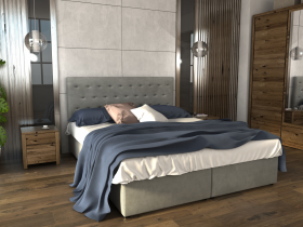 FRONTI Postel LEO 180x200 šedá