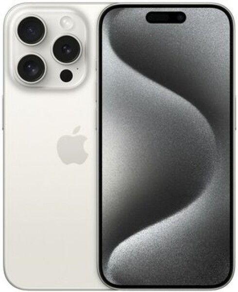 Apple iPhone 15 Pro 1TB Titanová bílá / EU distribuce / 6.1" / 1TB / iOS17 (MTVD3)