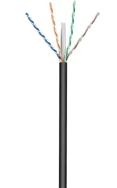 MicroConnect CAT6 U/UTP SOLID OUTDOOR 100m černá / PE (KAB023-100)