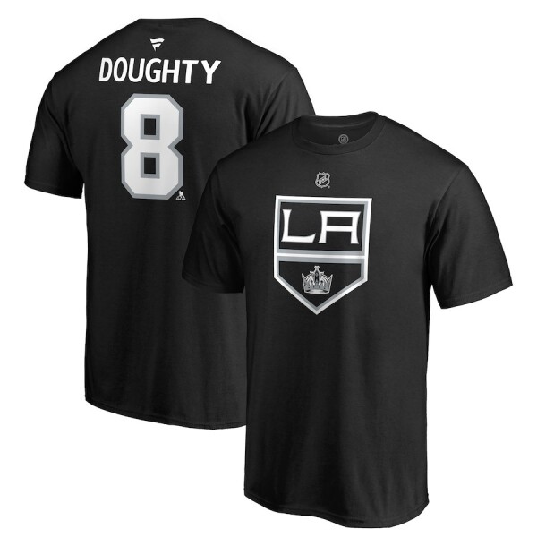 Fanatics Pánské Tričko Drew Doughty Los Angeles Kings Stack Logo Name Number Velikost: