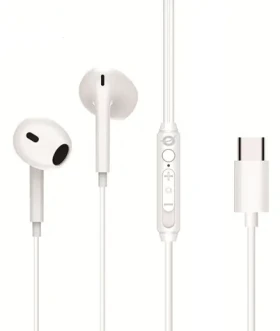 Conceptronic USB-C sluchátka do uší bílá / Sluchátka / S mikrofonem / 16 Ohm / 1,2 m (BRENDAN02W)