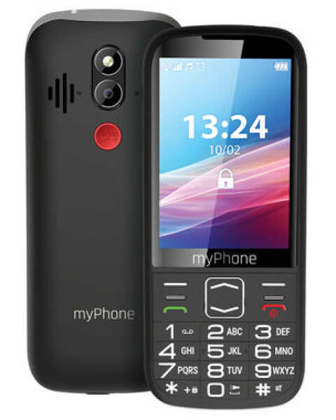 MyPhone HALO 4 LTE černá / 3.5" / FM / 2MP / micorSD / svítilna / SOS funkce (TELMYSHALO4LBK)