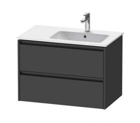 DURAVIT - Ketho.2 Umyvadlová skříňka 55x81x48 cm, 2 zásuvky, grafit mat K25268049490000