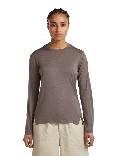 Dámské merino triko s dlouhým rukávem ICEBREAKER Wmns 150 Ace LS Tee, Porcini velikost: L