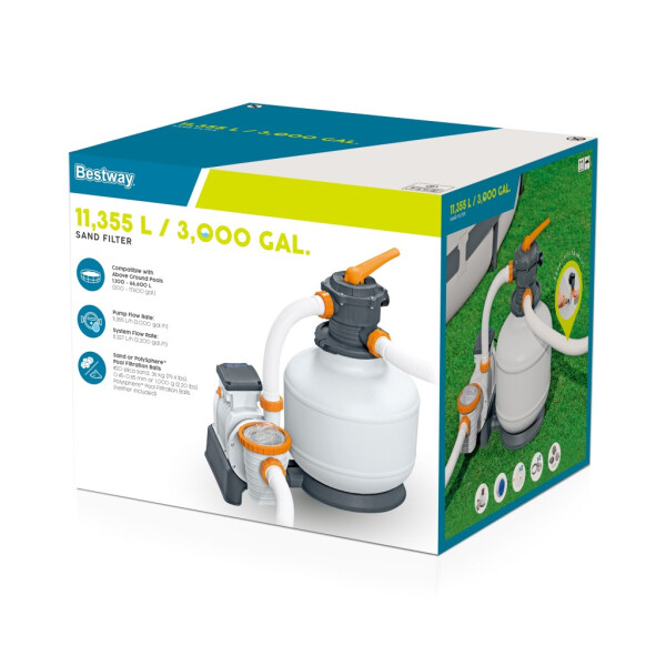 Písková filtrace s časovačem 11,3m3/hod - Alltoys Bestway