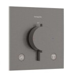 HANSGROHE - Ecostat Comfort E Termostatická baterie pod omítku, pro 2 spotřebiče, kartáčovaný černý chrom 33711340