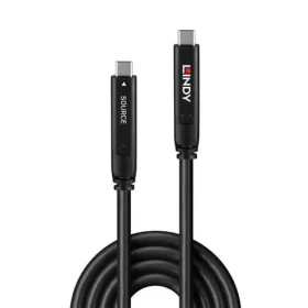 Lindy USB-C - USB-C 10 m černá / Kabel / USB 3.2 Gen 1 / DisplayPort 1.4 (43333)