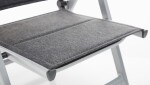 KETTLER BASIC PLUS PADDED polohovací, hliníkové křeslo - stříbrná / antracit