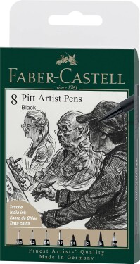 Faber-Castell Faber-Castell, 167158, Pitt Artist Pen, umělecký popisovač, 8 kusů