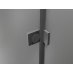 MEXEN/S - Lunar sprchový kout dveře křídlové levá 95 x 80, transparent, grafit metal 834-095-080-95-00-L