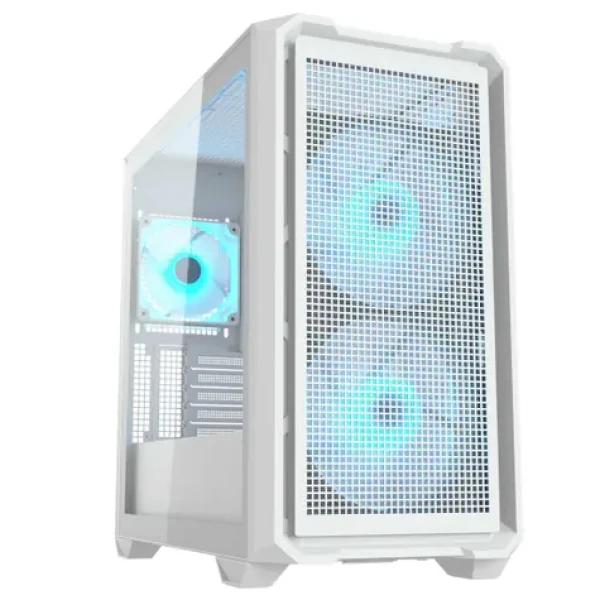 COUGAR MX600 Mini RGB bílá / PC skříň / micro-ATX / mini-ITX / RGB / průhledná bočnice / bez zdroje (CGR-5GC9W-RGB)
