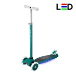NILS Fun HLB1310 Dětská tříkolová koloběžka s LED zelená (5907695572858)