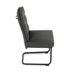Jídelní židle, šedá, látka, DCL-P3107 GREY2