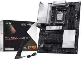 MSI PRO X870E-S EVO WIFI černá / Základní deska / AMD X870E / DDR5 / SATA III RAID / 5G LAN / M.2 / sc. AM5 / ATX (7E86-003R)