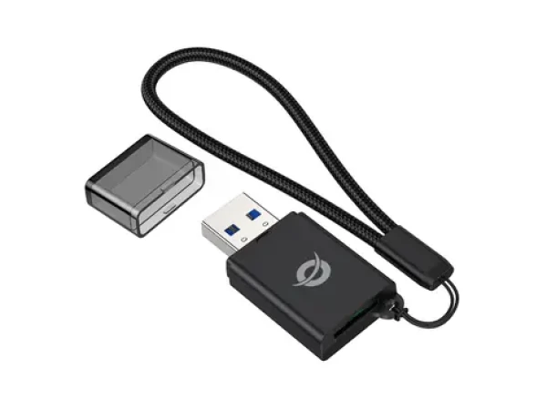Conceptronic černá / Čtečka paměťových karet / USB-A 3.0 / microSD / 5 Gbit/s (BIAN07B)
