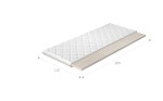 Topper z latexu na matraci Rozměr: 90 x 200 cm, Potah: Hypoalergenní potah