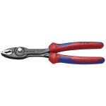 KNIPEX - kleště půlkulaté, zahnuté, s křížovým ozubením - 200mm, vysoká pevnost čelistí (3821200)