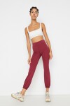 Trendyol Claret Red Jogger Recovery Pletené Sportovní Tepláky