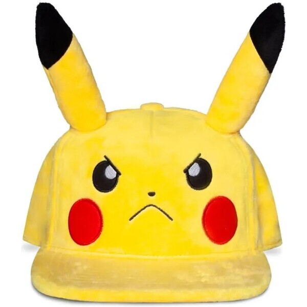 Kšiltovka Pokémon - Angry Pikachu (plyšová)