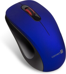 CONNECT IT CMO-2230-BL MUTE modrá / Bezdrátová myš / optická / 1200 DPI / 3 tlačítka / 2.4 GHz (CMO-2230-BL)