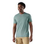 Pánské merino tričko s krátkým rukávem SMARTWOOL Men's Merino Hemp Blend Short Sleeve Poc, Dusty Teal Heather velikost: M