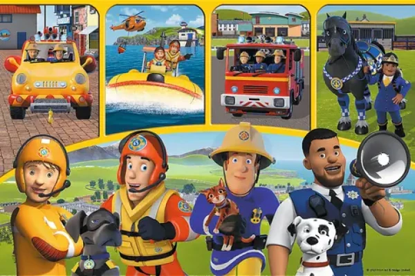 Trefl - Puzzle - Požárník Sam, Sam a přátelé MAXI