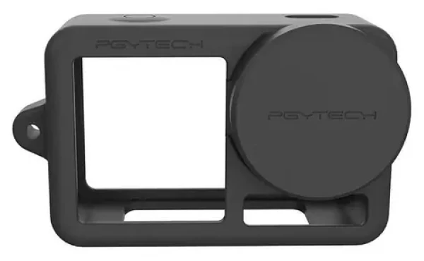 PGYTECH Silikonové pouzdro Osmo Action 3 černé / Pouzdro / Silikon / Se šňůrkou na krk (P-32C-030)