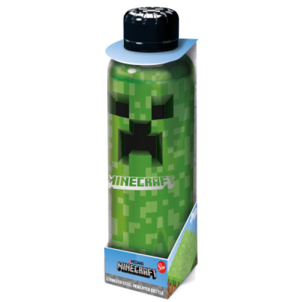 Minecraft Láhev na pití nerezová - Creeper, 500 ml - EPEE