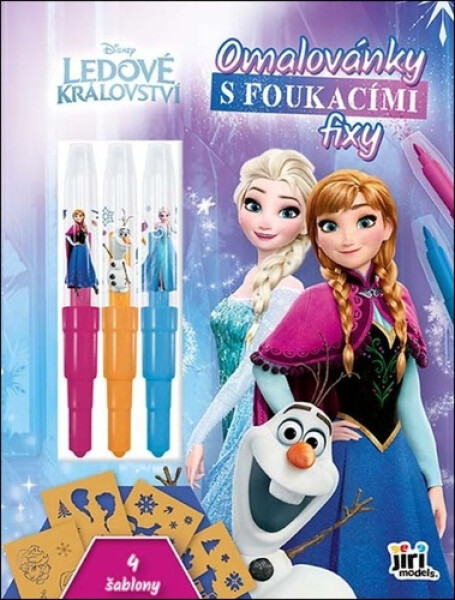 Ledové království - Omalovánky s foukacími fixy