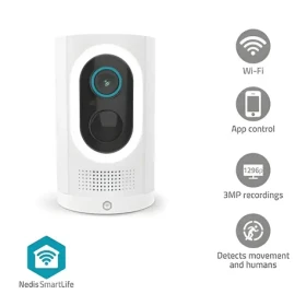Nedis WIFICBO33WT bílá / Venkovní kamera / Wi-Fi / SmartLife / 3MP Full HD 1296p / IP65 / Reflektor (WIFICBO33WT)