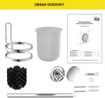 Eisl - Nástěnný držák na WC kartáč, chrom BA0205 BA0205