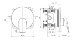 IDEAL STANDARD - La Dolce Vita Sprchová baterie pod omítku, chrom A7636AA